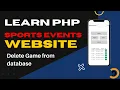 32 Delete game success message added - SQL Delete query in PHP