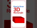 How to Draw 3D Rectangle Shape Wit Buddies Youtube Shorts