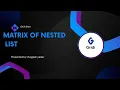 Write a program to print nested list in matrix form