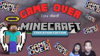 How to Code MINECRAFT GAME OVER in Minecraft Education Edition with PYTHON