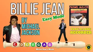 BILLIE JEAN Michael Jackson Recorder Level 1 Notes G A