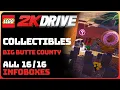 LEGO 2K Drive - All 16 Infoboxes Big Butte County Collectibles Guide