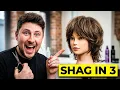 HOW TO CUT A SHAG HAIRCUT IN 3 SECTIONS - TIKTOK TREND SHAG HAIRCUT