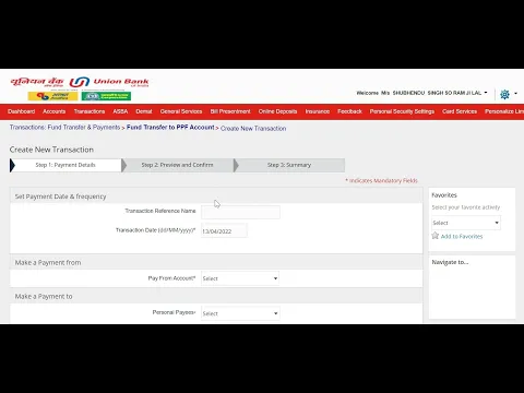 Download MP3 How to Transfer Money in Union Bank PPF Account Online | PPF Account me online paise transfer kare