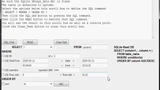 Python SQLite Read App