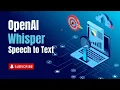 OpenAI whisper Free Open Source Speech recognition Offline Python Demo