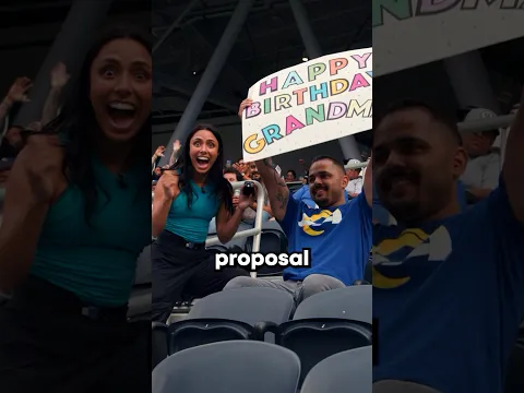 Getting my grandma on the game day jumbotron! #ad @youtube YoutubeTV @nfl #NFLKickoff