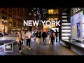 Lagu Night Walk in NEW YORK 🗽 Walking Tour NYC 4K