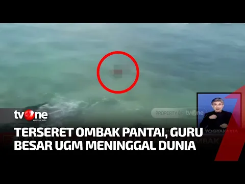 Guru Besar UGM Tewas Terseret Ombak Saat Foto di Bawah Tebing Pantai