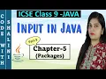 Packages in Java Chapter 5 Input in Java ICSE Computer application with BlueJ