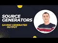 How to use Git to Save your NET Source Generator Output Files