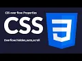 CSS overflow Property hidden auto scroll etc part 19 CSS tutorial for beginners in