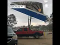 She s Gone Gas Station Canopy Goes Flying During Tornado