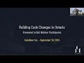 OAA Webinar Navigating Ontario s New 2024 Building Code