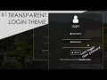 Transparent Login Form with Show Password Toggle using HTML CSS and jQuery
