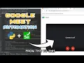Automating Google Meet Python Selenium