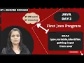 Data Types and variables in java getting user input Java full course Day 2