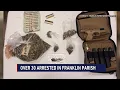 More than 30 people arrested in Franklin Parish drug seizures