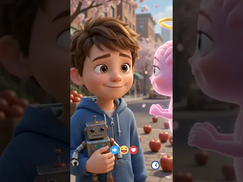 THE ANGEL BRAIN TO THE RESCUE! 🍎🧒 #trending #viralvideo #3danimation #shortvideo #ai #viral