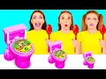 Download Lagu Big, Medium and Small Plate Challenge | Amazing Kitchen Recipes by BaRaDa Challenge