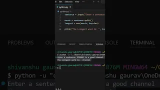 how to find longest word in a sentence in python python for beginners