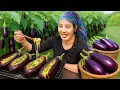 Download Lagu Harvest and grill Korean eggplant with shrimp and meat and giant fish trap