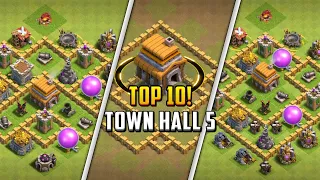 TOP 10 Town Hall 5 TH5 Base Layout Copy Link 2024 Clash of Clans