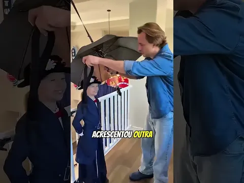 Pai Fez Sua Filha Voar Como Mary Poppins 😱