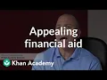 Appealing a financial aid package