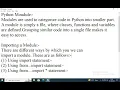 LECTURE 23 MODULES AND PACKAGES AND DIR FUNCTION IN PYTHON HINDI