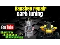 Banshee stock carb tuning air mixture synch and idle adjustment