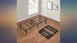 Mainstays 14 High Profile Foldable Steel Bed Frame Powder-coated Steel Twin revieww