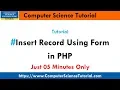 insert record in mysql using php