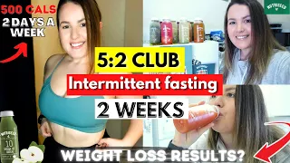 I tried the 5 2 CLUB for 2 weeks WOW My RESULTS intermittent fasting ft Nutriseed