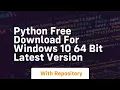 python free download for windows 10 64 bit latest version