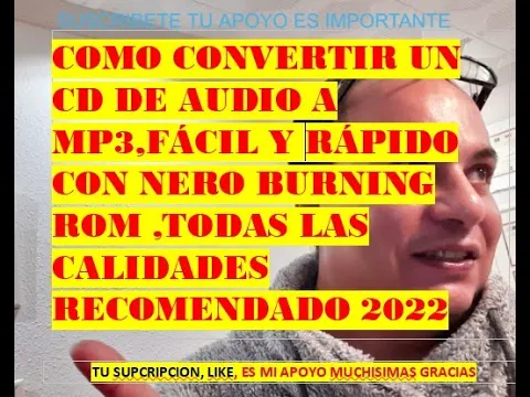 Download MP3 COMO CONVERTIR UN CD, A MP3 RAPIDO Y FACIL, CON NERO BURNING ROM 2022, CD DE AUDIO A MP3,👀😍👍✌👌✔👏