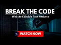 How To Use Content Editable Attribute in Latest HTML5 Edit Content Without using JS