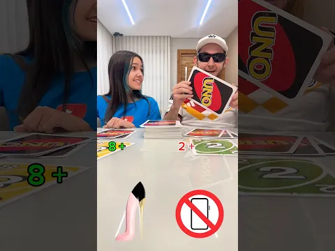 QUEM FIZER MAIS PONTOS GANHA! UNO!!! #eitalala #shortvideo