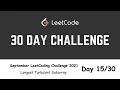 Day Longest Turbulent Subarray September LeetCoding Challenge 2021 DP C