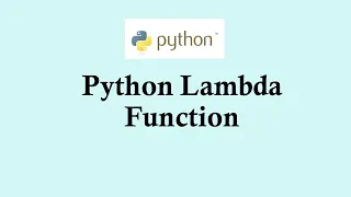 Python programming tutorials Lambda Function in Python