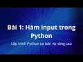 Ham input trong Python