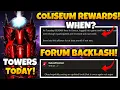 Towers Mode LIVE Today Coliseum Rewards Update Players Furious Over Forum Changes