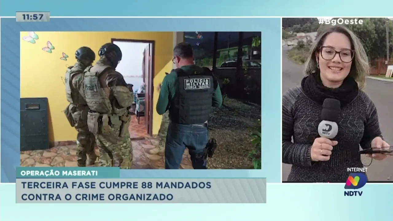 Operação Maserati: Terceira fase cumpre os mandados contra o crime organizado