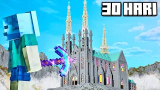 Gw Bangun Katedral Jakarta UKURAN ASLI di Minecraft Hardcore