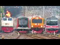 Lagu PASUKAN KERETA API PADATI STASIUN JAKARTA! KRL China, Lokomotif Kobong Api, Kereta Ukur, KLB Penabur