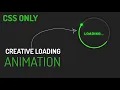 Glowing Loader Ring Animation in HTML CSS