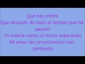 Tu Ya Eres Cosa Del Pasado   Fidel Rueda Con Letra