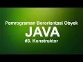 Pemrograman Berorientasi Obyek Java Konstruktor