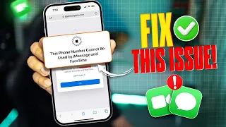 Fix This Phone Number Cannot Be Used by iMessage or FaceTime Error on iPhone