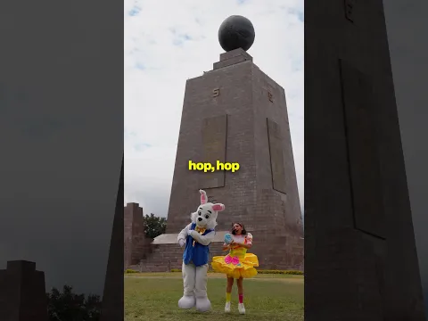 Hop hop el conejito saltarín desde la mitad del mundo